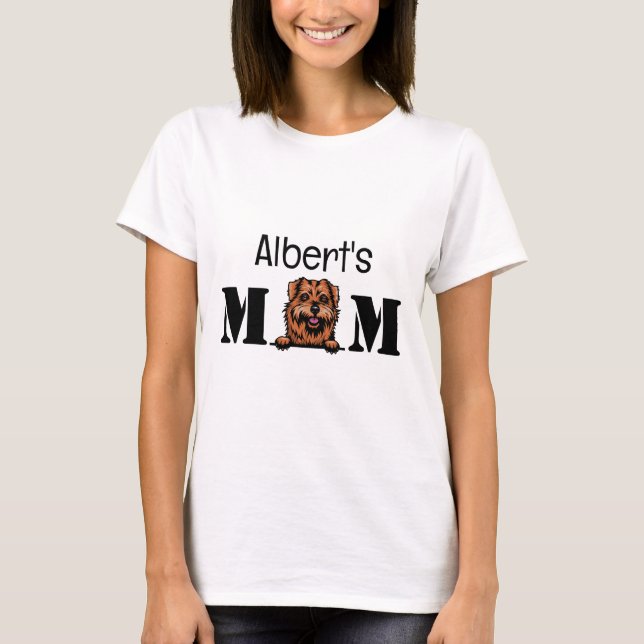 Camiseta Mamá personalizada de Norfolk Terrier (Anverso)