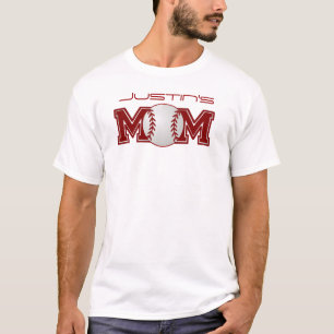 Camiseta Mamá personalizada del béisbol