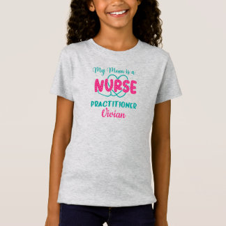 Camiseta Mamá personalizada es enfermera practicante gris