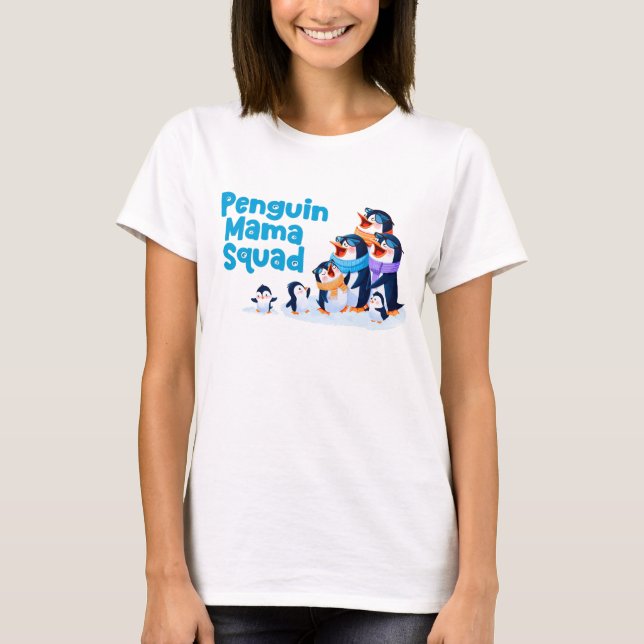 Camiseta mamá pingüina (Anverso)