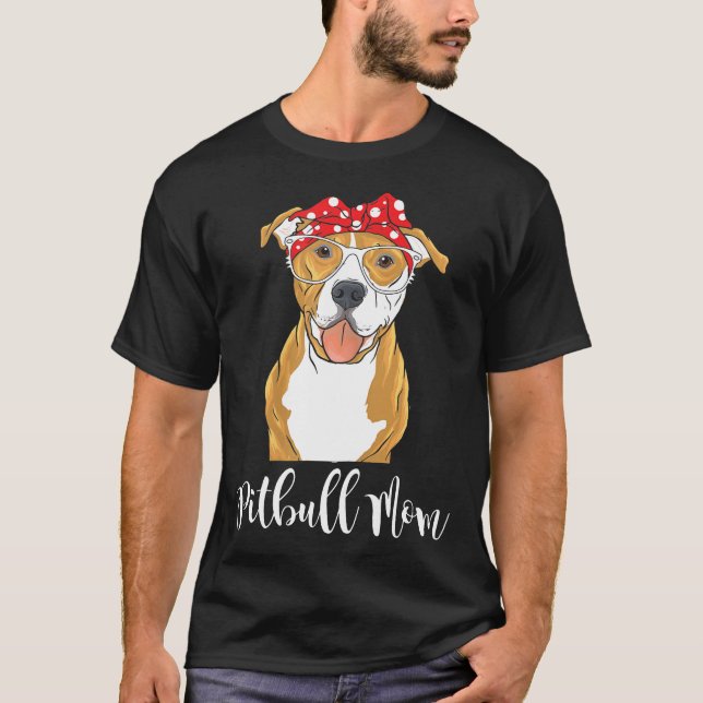 Camiseta Mamá Pitbull - Bulldog Pit - Nuevo (Anverso)
