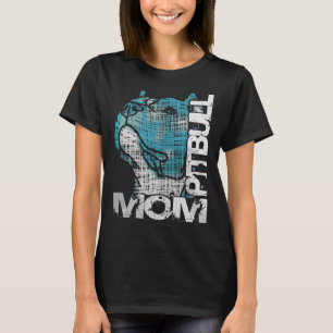 Camiseta Mamá Pitbull Mi Mejor Amigo Mis Animales Mascotas