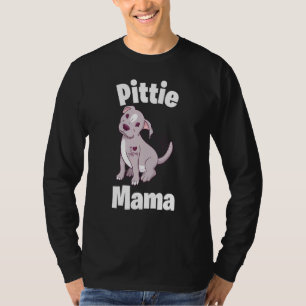 Camiseta Mamá Pitbull Mujer Perro Madre Ladrido Canino Cach