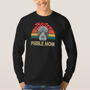 Camiseta Mamá Pitbull Pibble Mujer American Pitbull Terrier