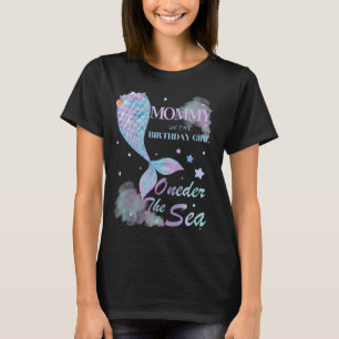Camiseta Mamá Primera Sirenita De Cumpleaños La Familia Del
