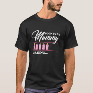 Camiseta Mamá Pronto a Cargar Mamá y Papá para Ser Diversió