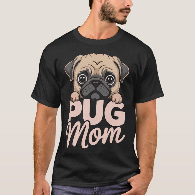 Camiseta Mamá Pug (Anverso)