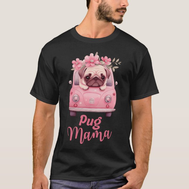 Camiseta Mamá Pug (Anverso)