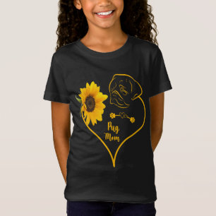 Camiseta Mamá Pug con el Día de la Madre de los amantes de