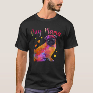 Camiseta Mamá Pug genial para mamá mujeres amantes de perro