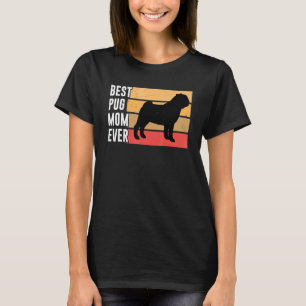 Camiseta Mamá Pug más linda de todas, broma de Pug, dueño d