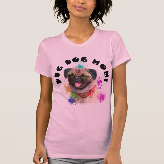 Camiseta Mamá pug Perro mejor madre del perro (Anverso)