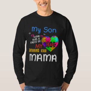 Camiseta Mama Puzzle Son Special Autism Awareness
