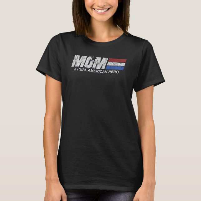 Camiseta Mamá Real Héroe Americano (Anverso)