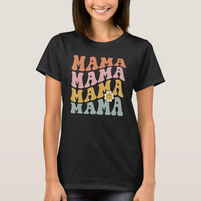 Camiseta Mamá retro cuta a mamá para nueva mamá (Anverso)