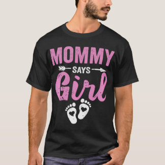 Camiseta Mamá reveladora de género dice que la Fiesta del b