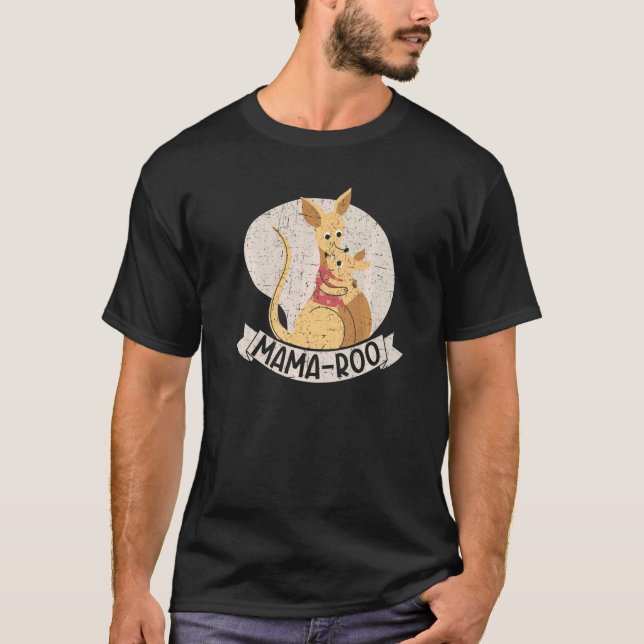 Camiseta Mama Roo Kangaroo Australia es la mejor mamá de to (Anverso)