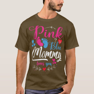 Camiseta Mamá rosa o azul ama a tu bebé género revelar Pa