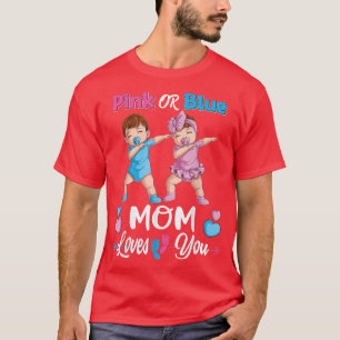 Camiseta Mamá Rosa O Azul Ama A Tu Bebé Género Revelar Part
