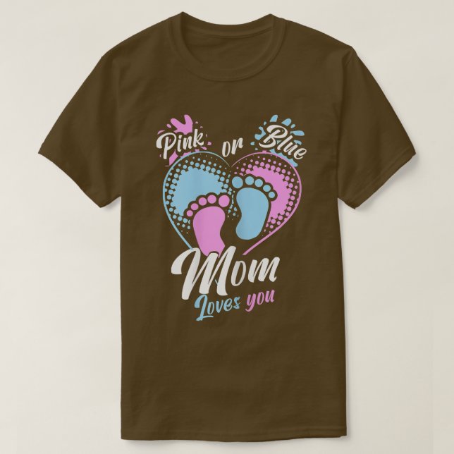 Camiseta Mamá Rosa O Azul Las Mujeres Te Amas Revelación De (Diseño del anverso)