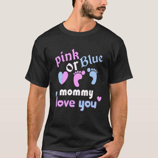 Camiseta Mamá Rosa O Azul Te Ama (Anverso)