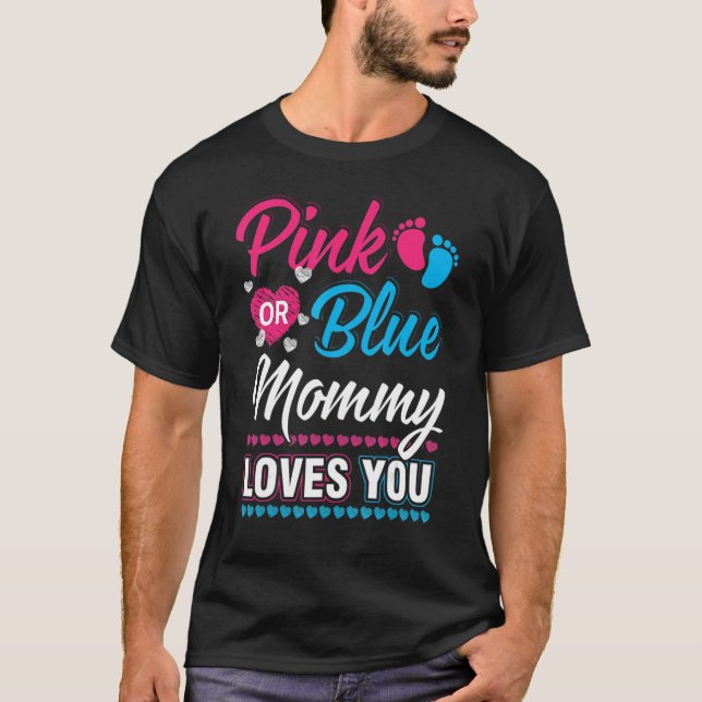 Camiseta Mamá Rosa O Azul Te Ama (Anverso)