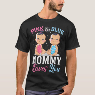 Camiseta Mamá Rosa O Azul Te Ama Anuncio De Revelación De G