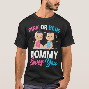 Camiseta Mamá Rosa O Azul Te Ama Anuncio De Revelación De G