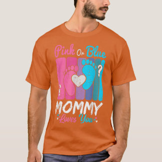 Camiseta Mamá Rosa O Azul Te Ama Fiesta De Revelación De Gé