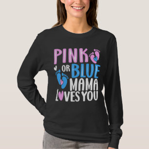 Camiseta Mamá Rosa O Azul Te Ama Género Revelando 3