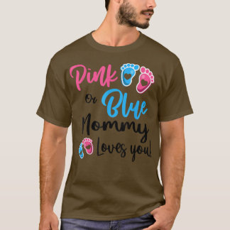Camiseta Mamá Rosa O Azul Te Ama Género Revelar Mujeres