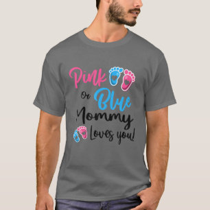 Camiseta Mamá Rosa O Azul Te Ama Género Revelar Mujeres