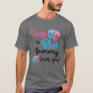 Camiseta Mamá Rosa O Azul Te Ama Género Revelar Mujeres