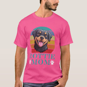 Camiseta MAMÁ ROTTIE Dueña de Perro Rottweiler Mamá de Perr