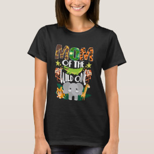 Camiseta Mamá Safari primer cumpleaños mamá de la jungla sa