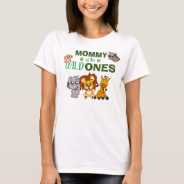 Camiseta Mamá salvaje de una mamá jungla de zoológico Safar