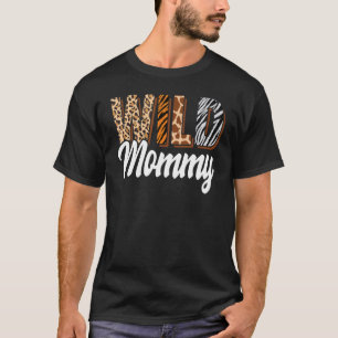 Camiseta Mamá Salvaje Zoo Nacido Dos ser Salvaje Cumpleaños