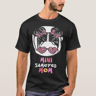 Camiseta Mamá Samoyedo mini Samoyedo perro niña linda