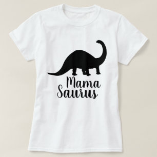 Camiseta Mamá Saurus Brontosaurus Silhouette