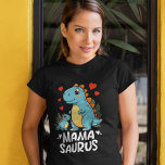 Camiseta Mama Saurus Fun Gift for mom<br><div class="desc">Cute design for mom with the funny phrase "mamasaurus" and the image of a little dinosaur and her baby. This design is ideal to give to mom or new mom on birthdays,  anniversaries,  Mother's Day,  Christmas or any occasion! Don't think twice and give mom this cute dinosaur design.</div>