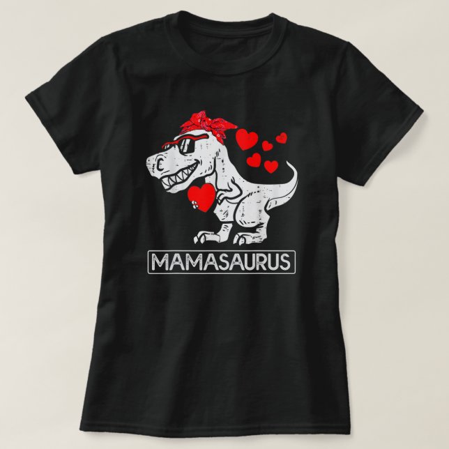 Camiseta Mama Saurus Mother Saurus Mothers Day Mom Womens (Diseño del anverso)