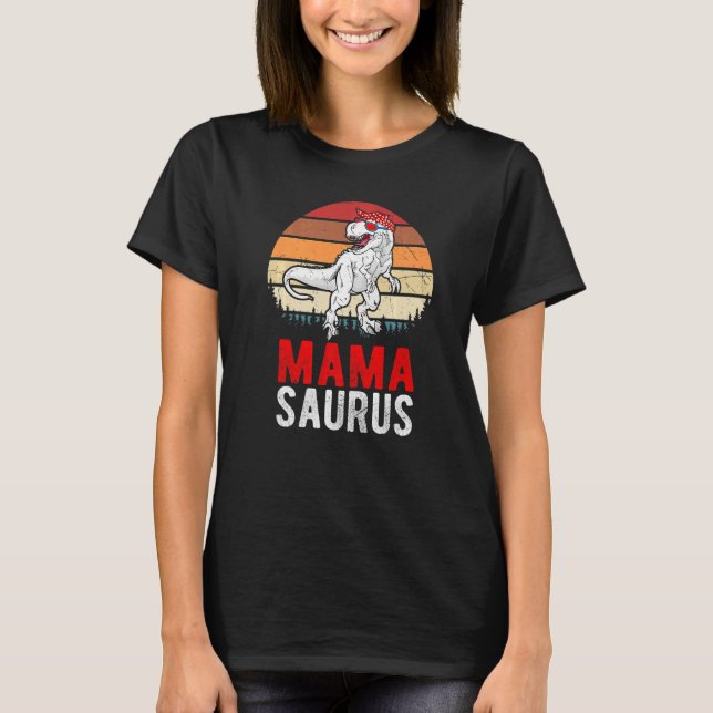 Camiseta Mama Saurus  Vintage Dinosaurs Dinosaurs (Anverso)