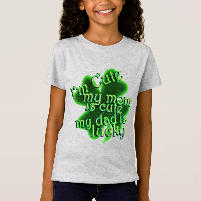 Camiseta Mamá se divierte con papá por el Día de San Patric (Anverso)
