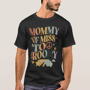 Camiseta Mamá Segundo Cumpleaños Familia De Dos Chicas Groo