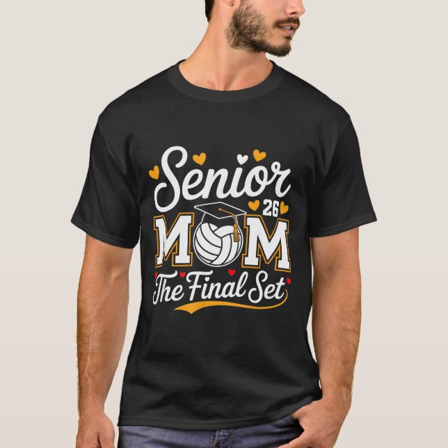 Camiseta Mamá sénior clase de 2026 voleibol el set final (Anverso)