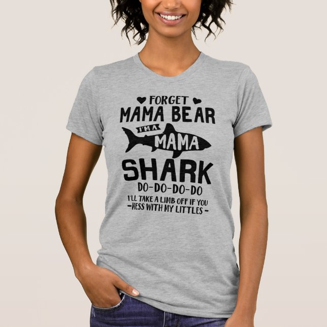 Camiseta Mama Shark divertido (Anverso)