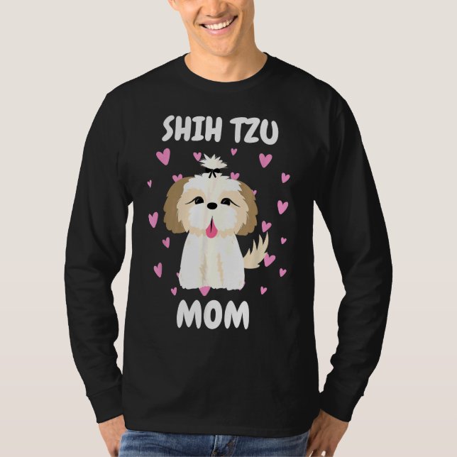 Camiseta Mamá shih Tzu Mamá Mamá Mamá Mamá Mamá Día 39 (Anverso)