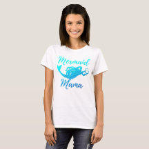 Mamá Shirt de la sirena