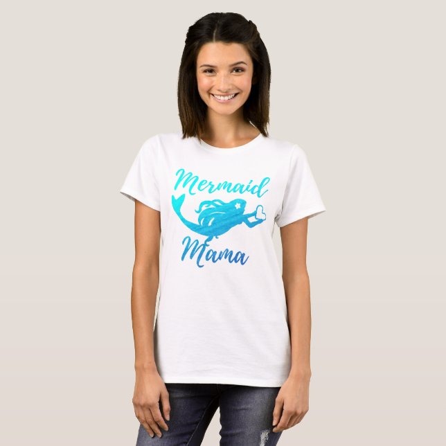 Camiseta Mamá Shirt de la sirena (Anverso completo)