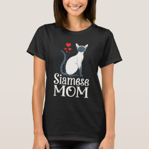 Camiseta Mamá siamesa adorable mamá siamesa